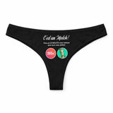 Culotte Tanga Personnalisé Femme Mojito - sous-Vêtement Coton Idée Cadeau Humour Saint Valentin Anniversaire