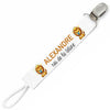 Attache tétine pour prénom Alexandre – Roi de la tétine | Cadeau naissance bébé garçon personnalisé