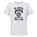 Maillot de Sport Femme Tir A L Arc Copy Octogenaire - T-Shirt Respirant Polyester Manches Courtes - Cadeau Sportive Anniversaire Noël Fête des Mères