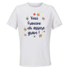 Maillot de Sport Femme Francine Elle Assure - T-Shirt Respirant Polyester Manches Courtes - Cadeau Sportive Anniversaire Noël Fête des Mères