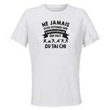 Maillot de Sport Femme Tai Chi Quinquagenaire - T-Shirt Respirant Polyester Manches Courtes - Cadeau Sportive Anniversaire Noël Fête des Mères