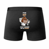 Caleçon Guy pour Guy Heure de la Pause - Humour Boxer Coton Idée Cadeau