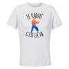 Maillot de Sport Femme Karate C'est La Vie - T-Shirt Respirant Polyester Manches Courtes - Cadeau Sportive Anniversaire Noël Fête des Mères