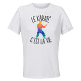 Maillot de Sport Femme Karate C'est La Vie - T-Shirt Respirant Polyester Manches Courtes - Cadeau Sportive Anniversaire Noël Fête des Mères