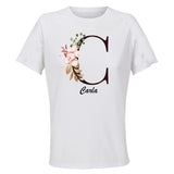 Maillot de Sport Femme pour Carla Lettre - T-Shirt Respirant Polyester Manches Courtes - Cadeau Sportive Anniversaire Noël Fête des Mères