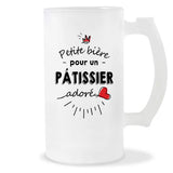 Verre à bière Pâtissier adoré | Chope de Bière Pinte Idée Cadeau Humour Collègue famille Homme Anniversaire Noël