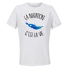 Maillot de Sport Femme Natation C'est La Vie - T-Shirt Respirant Polyester Manches Courtes - Cadeau Sportive Anniversaire Noël Fête des Mères