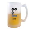 Verre à Bière Clovis Lettre | Chope de Bière Pinte | Idée Cadeau Prénom Anniversaire Papa Collègue Départ Retraite Noël