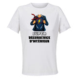 Maillot de Sport Femme Super Decoratrice Dinterieur - T-Shirt Respirant Polyester Manches Courtes - Cadeau Sportive Anniversaire Noël Fête des Mères