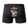 Caleçon Alexandre pour Alexandre Heure de la Pause - Humour Boxer Coton Idée Cadeau