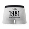 Caleçon Millésime 1981 - Humour Boxer Gris Idée Cadeau Anniversaire