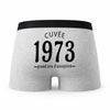 Caleçon Millésime 1973 - Humour Boxer Gris Idée Cadeau Anniversaire
