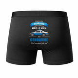 Caleçon Parrain Gendarme - Humour Boxer Coton Idée Cadeau Fête des Pères