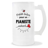 Verre à bière Pianiste adoré | Chope de Bière Pinte Idée Cadeau Humour Collègue famille Homme Anniversaire Noël
