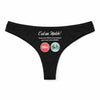 Culotte Tanga Personnalisé Femme Velo - sous-Vêtement Coton Idée Cadeau Humour Saint Valentin Anniversaire