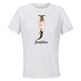 Maillot de Sport Femme Josephine Lettre - T-Shirt Respirant Polyester Manches Courtes - Cadeau Sportive Anniversaire Noël Fête des Mères