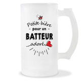 Verre à bière Batteur adoré | Chope de Bière Pinte Idée Cadeau Humour Collègue famille Homme Anniversaire Noël