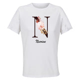 Maillot de Sport Femme Nesrine Lettre - T-Shirt Respirant Polyester Manches Courtes - Cadeau Sportive Anniversaire Noël Fête des Mères