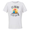 Maillot de Sport Femme Oiseaux C'est La Vie - T-Shirt Respirant Polyester Manches Courtes - Cadeau Sportive Anniversaire Noël Fête des Mères
