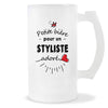 Verre à bière Styliste adoré | Chope de Bière Pinte Idée Cadeau Humour Collègue famille Homme Anniversaire Noël