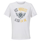 Maillot de Sport Femme Abeilles C'est La Vie - T-Shirt Respirant Polyester Manches Courtes - Cadeau Sportive Anniversaire Noël Fête des Mères