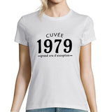Cuvée 1979 Grand cru d'exception | T-Shirt Anniversaire Femme année de Naissance