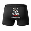 Caleçon Alexis Silence Alexis est en Mission - Humour Boxer Coton Idée Cadeau