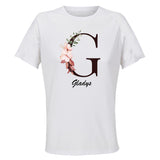 Maillot de Sport Femme Gladys Lettre - T-Shirt Respirant Polyester Manches Courtes - Cadeau Sportive Anniversaire Noël Fête des Mères