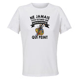 Maillot de Sport Femme Peinture Quinquagenaire - T-Shirt Respirant Polyester Manches Courtes - Cadeau Sportive Anniversaire Noël Fête des Mères