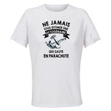 Maillot de Sport Femme Parachute Copy Octogenaire - T-Shirt Respirant Polyester Manches Courtes - Cadeau Sportive Anniversaire Noël Fête des Mères