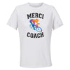 Maillot de Sport Femme pour Merci Cyclisme Coach - T-Shirt Respirant Polyester Manches Courtes - Cadeau Sportive Anniversaire Noël Fête des Mères