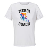 Maillot de Sport Femme pour Merci Cyclisme Coach - T-Shirt Respirant Polyester Manches Courtes - Cadeau Sportive Anniversaire Noël Fête des Mères