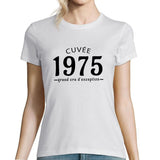Cuvée 1975 Grand cru d'exception | T-Shirt Anniversaire Femme année de Naissance