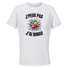 Maillot de Sport Femme Bingo J'peux Pas - T-Shirt Respirant Polyester Manches Courtes - Cadeau Sportive Anniversaire Noël Fête des Mères