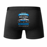 Caleçon Beau-Papa Gendarme - Humour Boxer Coton Idée Cadeau Fête des Pères