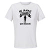 Maillot de Sport Femme Marche Copie 4 Septuagenaire - T-Shirt Respirant Polyester Manches Courtes - Cadeau Sportive Anniversaire Noël Fête des Mères
