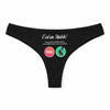 Culotte Tanga Personnalisé Femme Talons Hauts - sous-Vêtement Coton Idée Cadeau Humour Saint Valentin Anniversaire