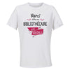 Maillot de Sport Femme pour Merci Bibliothecaire Geniale - T-Shirt Respirant Polyester Manches Courtes - Cadeau Sportive Anniversaire Noël Fête des Mères