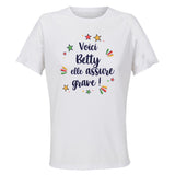 Maillot de Sport Femme pour Betty Elle Assure - T-Shirt Respirant Polyester Manches Courtes - Cadeau Sportive Anniversaire Noël Fête des Mères