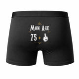 Caleçon 76 Ans - Humour Boxer Coton Motif Âge Idée Cadeau Anniversaire