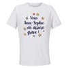 Maillot de Sport Femme Anne-Sophie Elle Assure - T-Shirt Respirant Polyester Manches Courtes - Cadeau Sportive Anniversaire Noël Fête des Mères