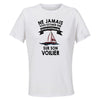 Maillot de Sport Femme Voilier Quarantenaire - T-Shirt Respirant Polyester Manches Courtes - Cadeau Sportive Anniversaire Noël Fête des Mères