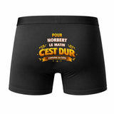 Caleçon pour Norbert C'est Dur - Humour Boxer Coton Idée Cadeau Anniversaire
