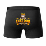 Caleçon pour Eddy C'est Dur - Humour Boxer Coton Idée Cadeau Anniversaire