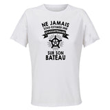 Maillot de Sport Femme Bateau Quarantenaire - T-Shirt Respirant Polyester Manches Courtes - Cadeau Sportive Anniversaire Noël Fête des Mères