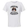 Maillot de Sport Femme Boxer J'peux Pas - T-Shirt Respirant Polyester Manches Courtes - Cadeau Sportive Anniversaire Noël Fête des Mères