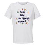 Maillot de Sport Femme pour Bebe Elle Assure - T-Shirt Respirant Polyester Manches Courtes - Cadeau Sportive Anniversaire Noël Fête des Mères