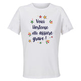 Maillot de Sport Femme Hortense Elle Assure - T-Shirt Respirant Polyester Manches Courtes - Cadeau Sportive Anniversaire Noël Fête des Mères