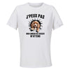 Maillot de Sport Femme Cocker J'peux Pas - T-Shirt Respirant Polyester Manches Courtes - Cadeau Sportive Anniversaire Noël Fête des Mères