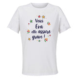 Maillot de Sport Femme Eva Elle Assure - T-Shirt Respirant Polyester Manches Courtes - Cadeau Sportive Anniversaire Noël Fête des Mères